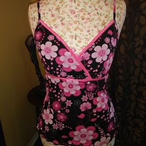Studio Y cute,  floral tank top.
